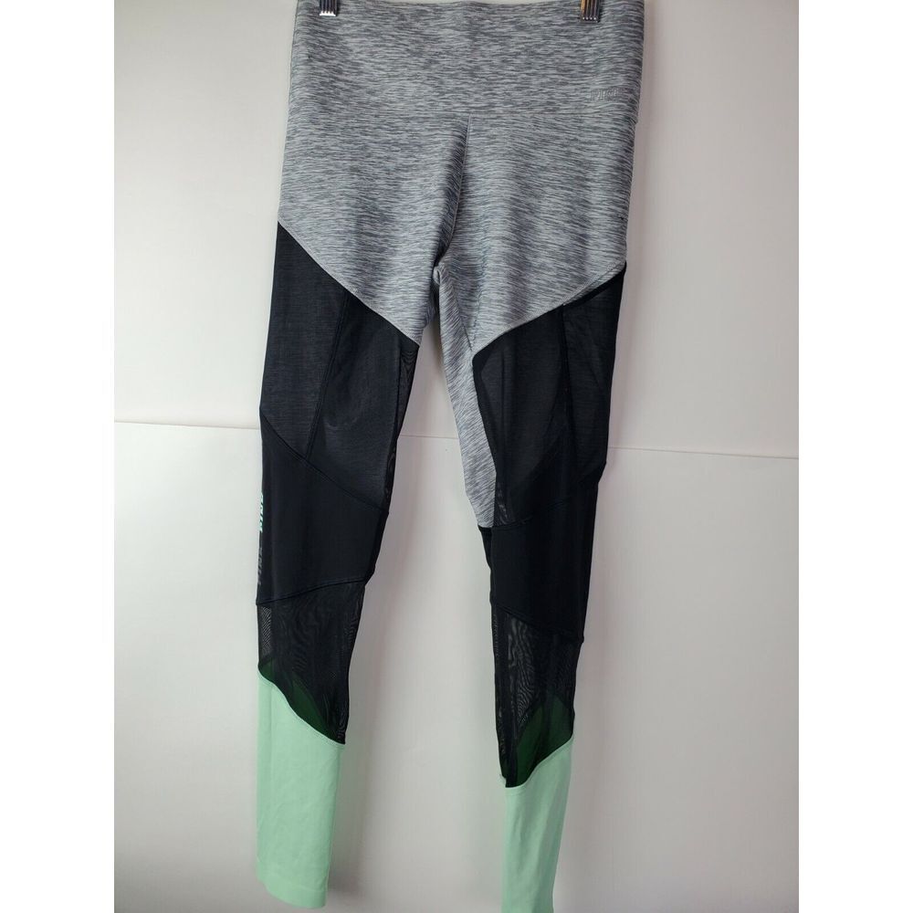 Victoria's Secret Yoga Pants Small Black Grey Green‎ Mesh